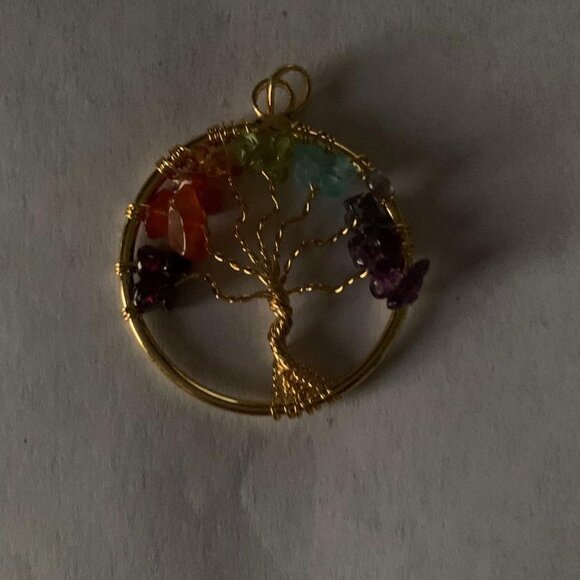 Chakra Tree Of Life Pendant - Picture 3 of 3
